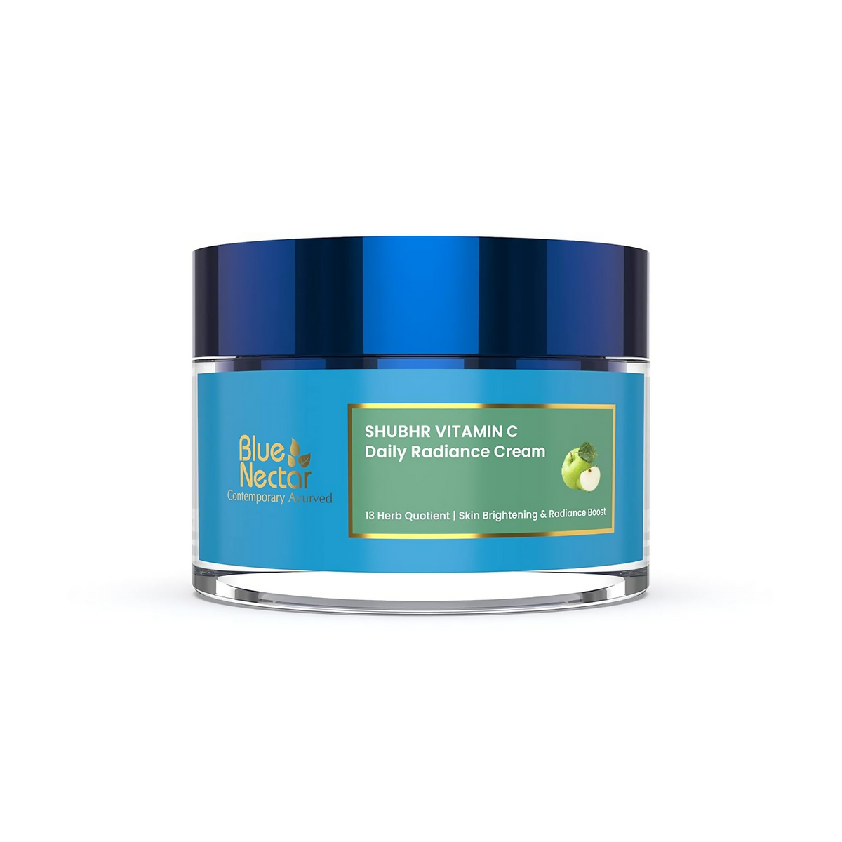 Blue Nectar Shubhr Vitamin C Daily Radiance Cream jar on a white background