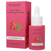 Blushlin Skin & Hair Nourishing Formula bottle and packaging on a white background