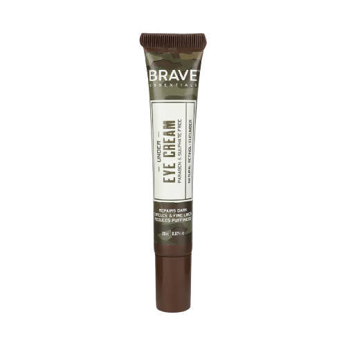 Tube of Brave Essentials Under Eye Cream on a white background