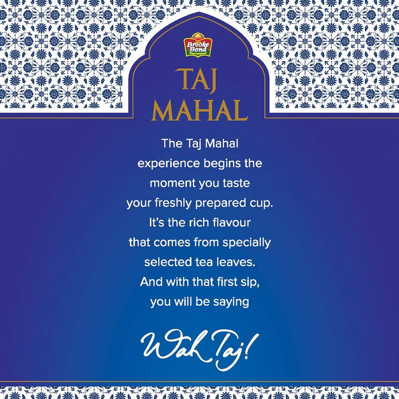 Brooke Bond Taj Mahal Tea - India's Premium Chai, Rich & Flavourful Tea