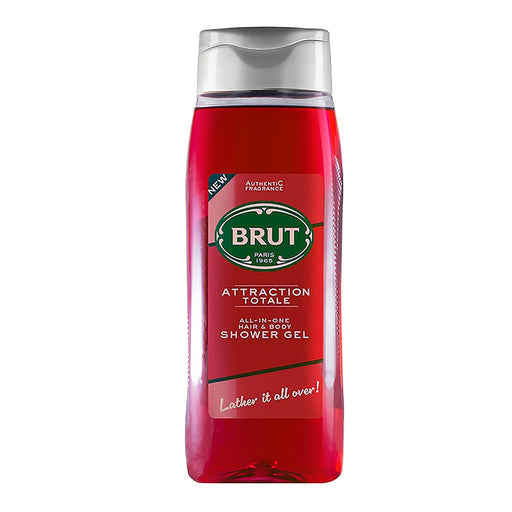 Brut Attraction All-in-One Men's Hair & Body Wash 500ml