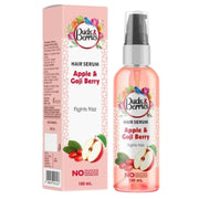 Puds & Berries Apple & Goji Berry hair serum bottle and packaging on a white background
