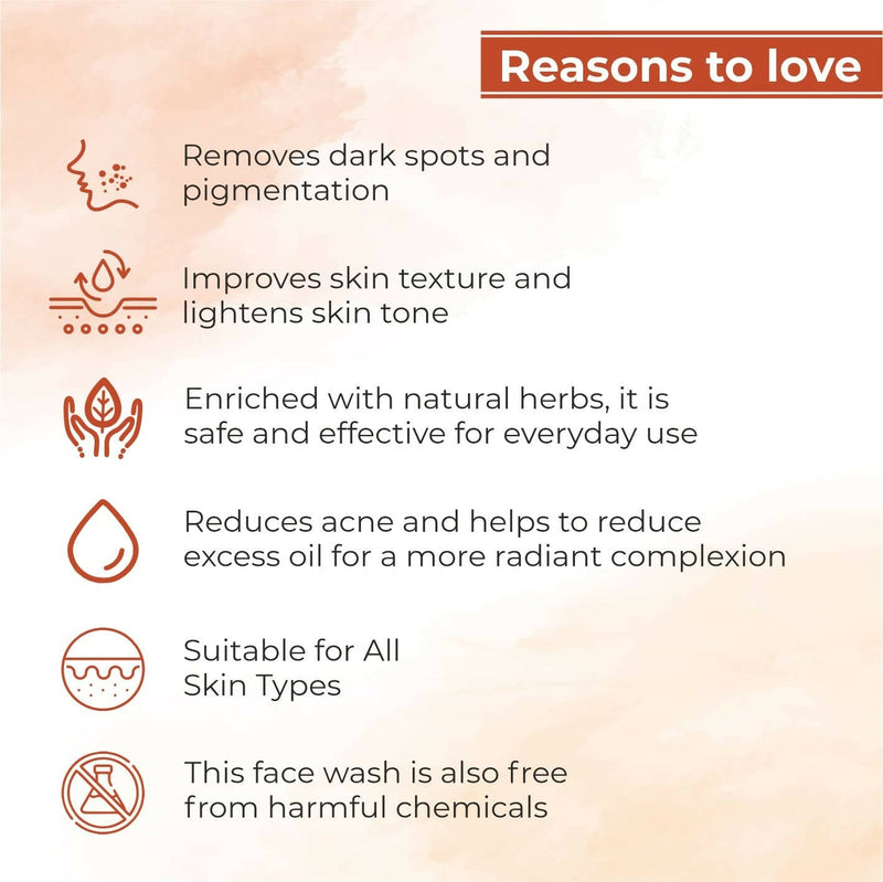 Globus Naturals Kesar Chandan Skin Lightening & Tan Removal Face wash