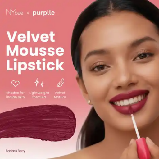 NY Bae Velvet Mousse Liquid Lipstick - Badass Berry 02
