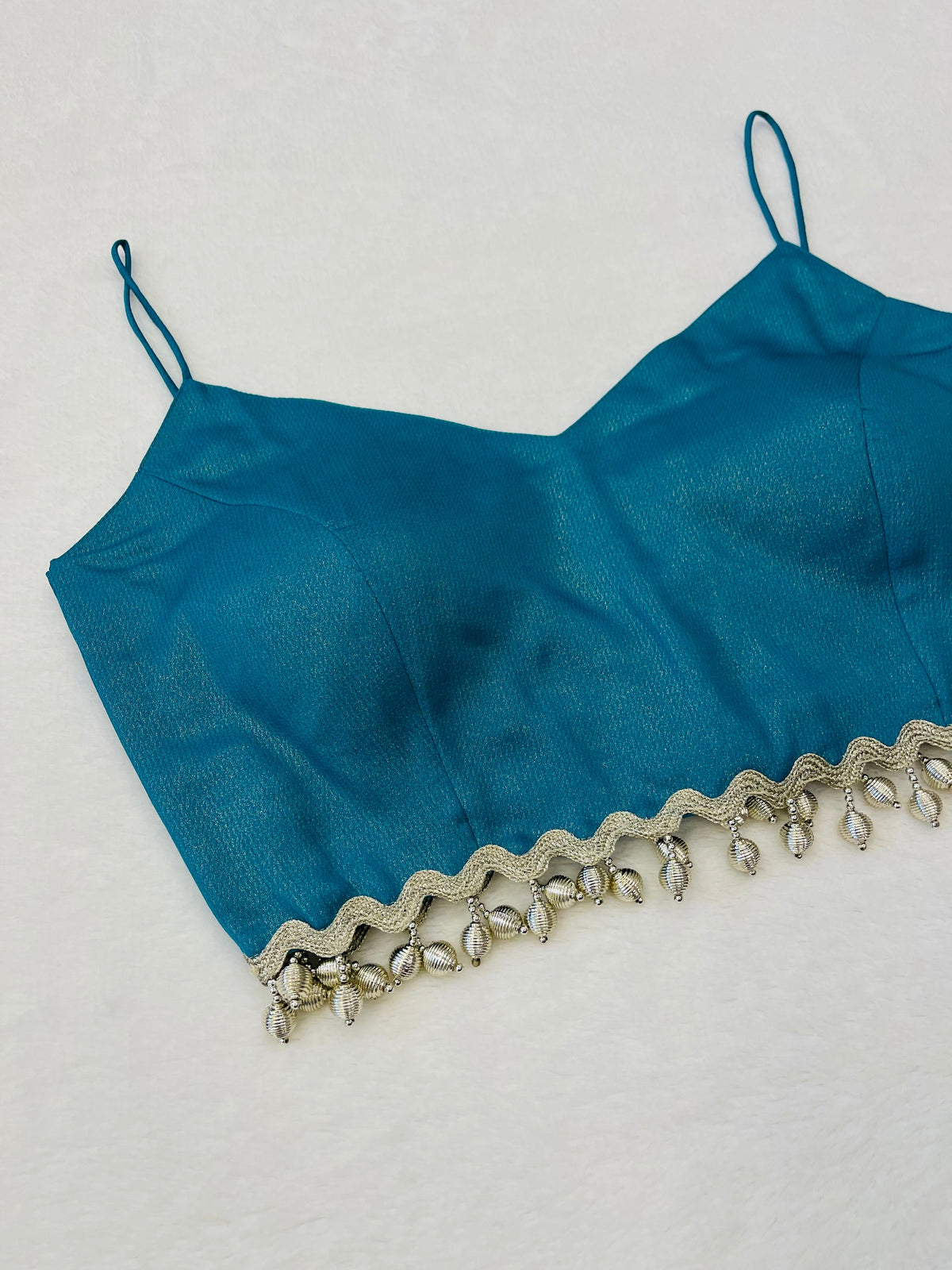 Divine Rama Green Noodle Strap Blouse