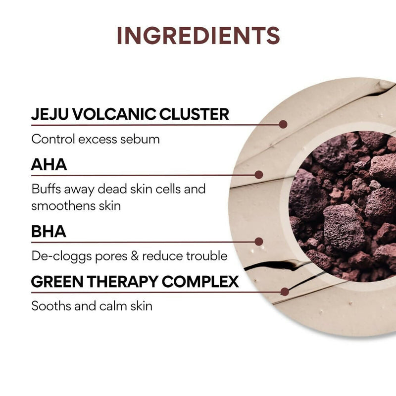 Innisfree Super Volcanic Pore Clay Mask 2X & Green Tea Foam Cleanser Combo