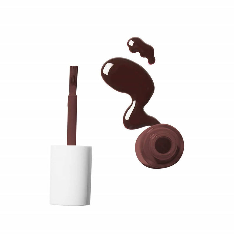 MYGLAMM LIT Nail Enamel - Oh Fudge - Luxurious Oxblood Shade (7 Ml)