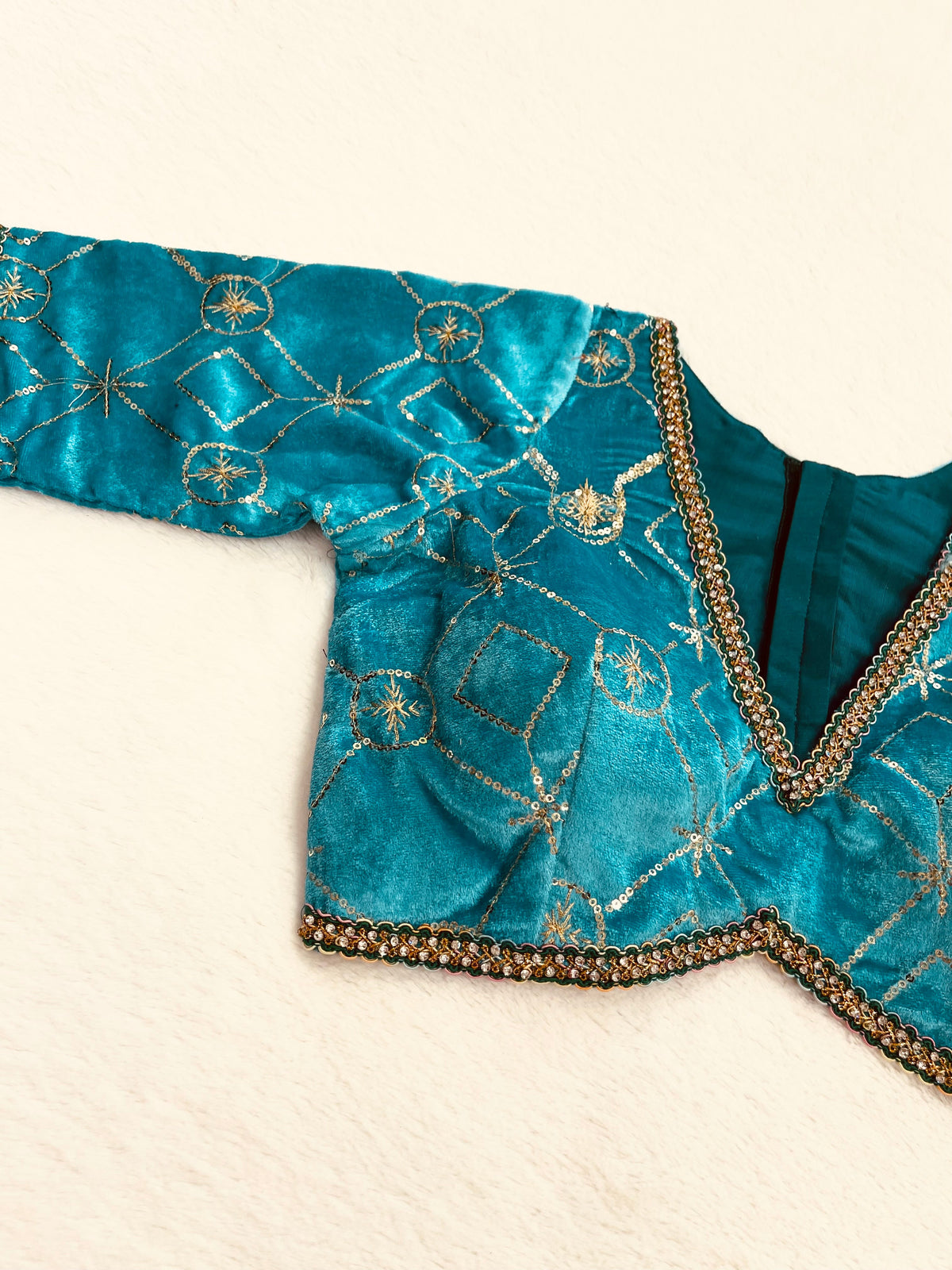 Chandrika Green Blouse