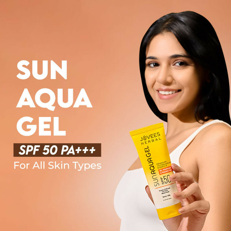 Jovees Herbal Sun Aqua Gel SPF 50 PA+++ Lightweight Texture