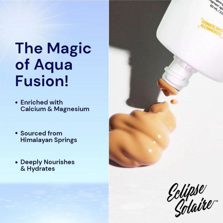 Eclipse Solaire Aqua Fusion Sunscreen - 5X Protection With SPF 50 PA+++