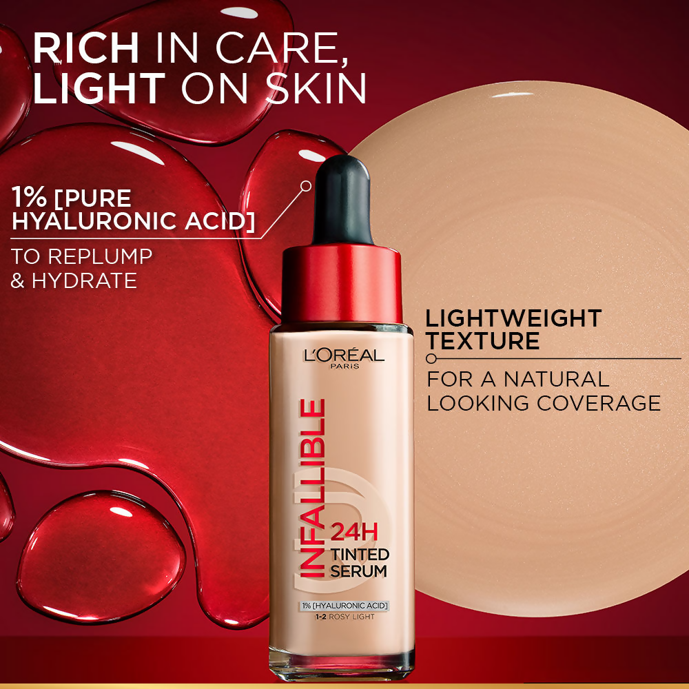 L'Oreal Paris Infallible 24H Tinted Serum Foundation - Light Medium