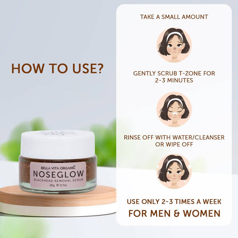 Bella Vita Organic Nose Glow Blackhead Removal Scrub