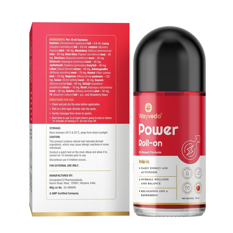 Wayveda Power Roll-On Oil Based Formula