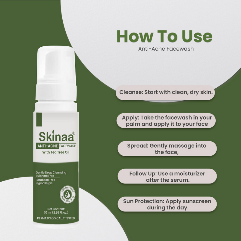 Skinaa Anti-Acne Face Wash with Tea Tree Oil