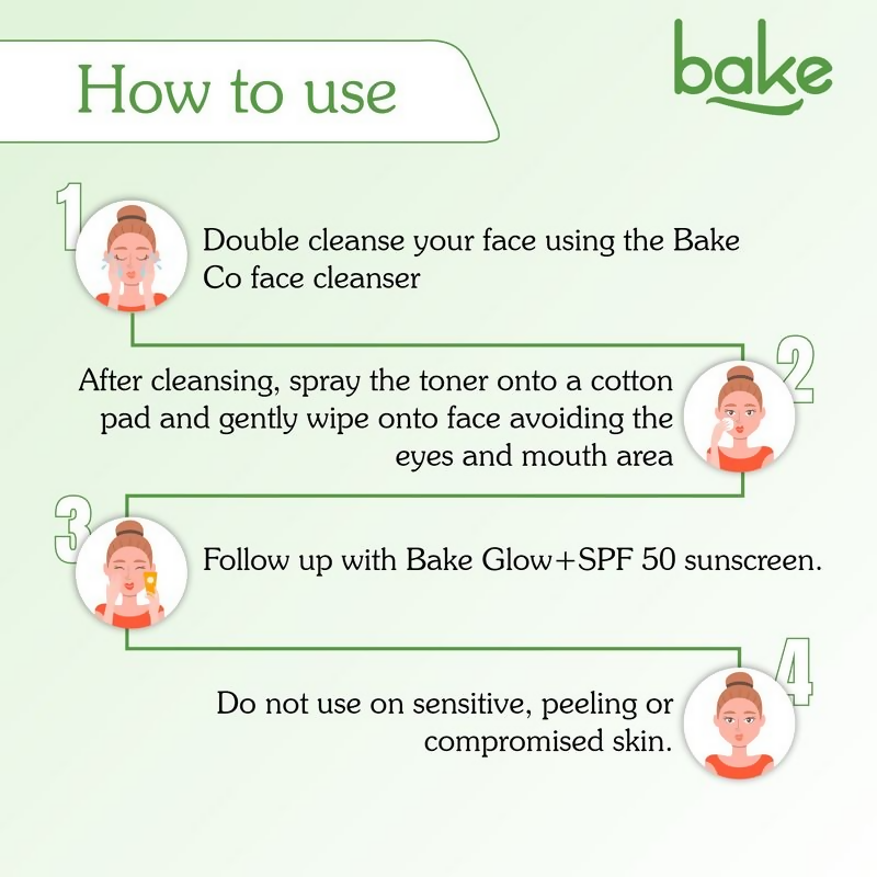 Bake 3% Pha Pore Minimising Toner With Gluconolactone & Niacinamide For Open Pores & Acne