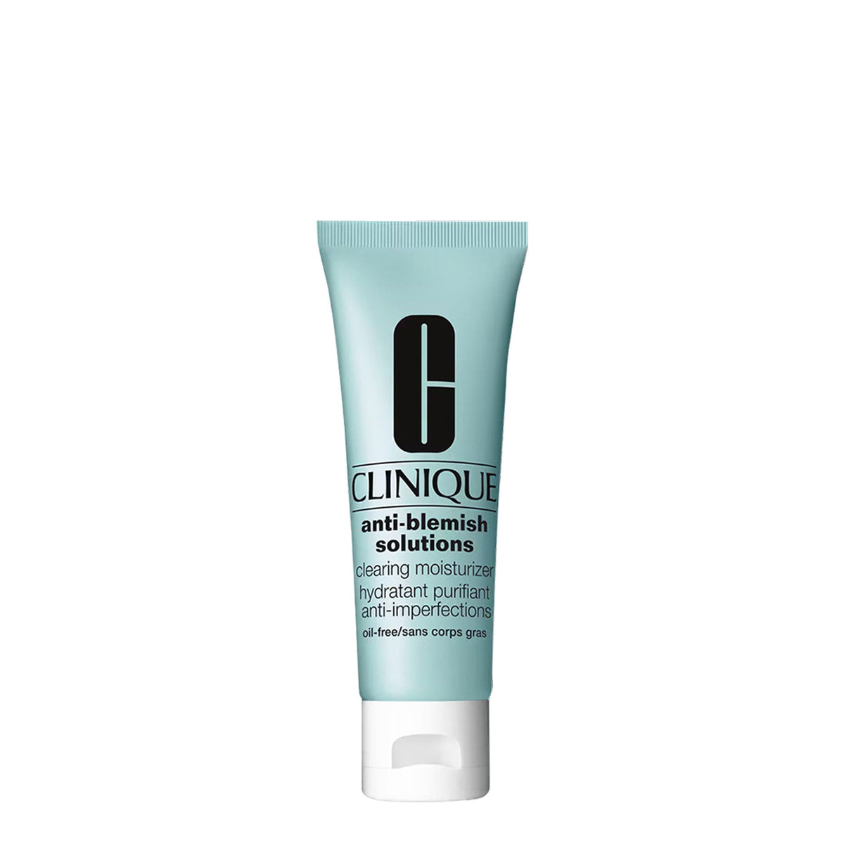 Clinique anti-blemish solutions tube on a white background