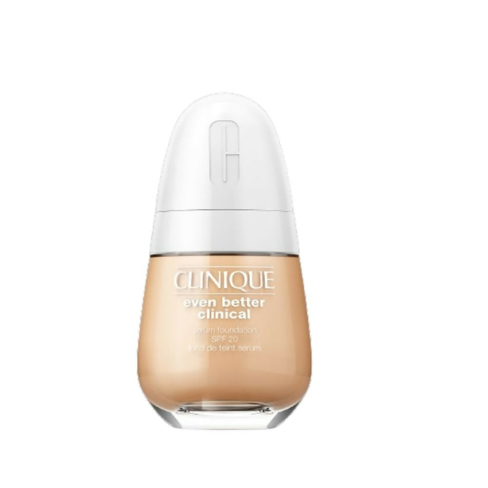 Clinique foundation bottle on a white background
