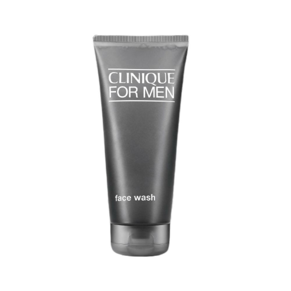 Clinique for Men face wash tube on a white background