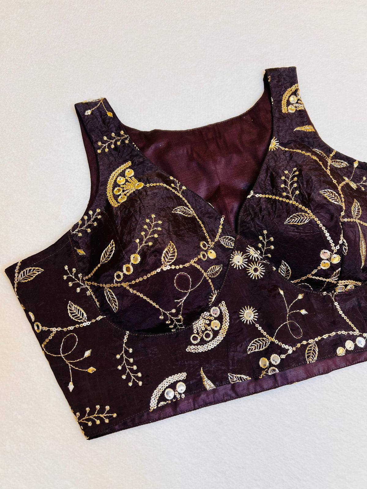 Kashish Coffee Brown Blouse