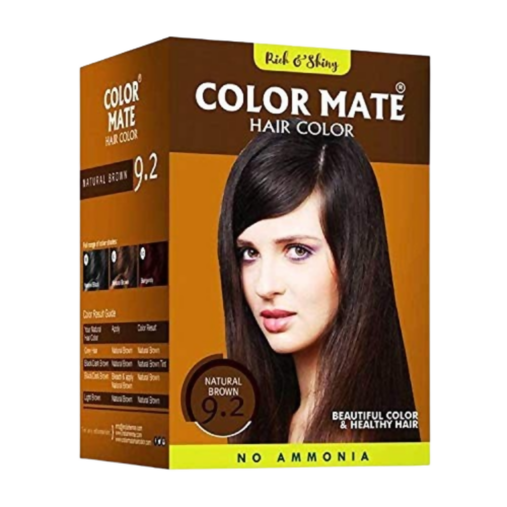 Color Mate hair color box with a woman's face on a white background