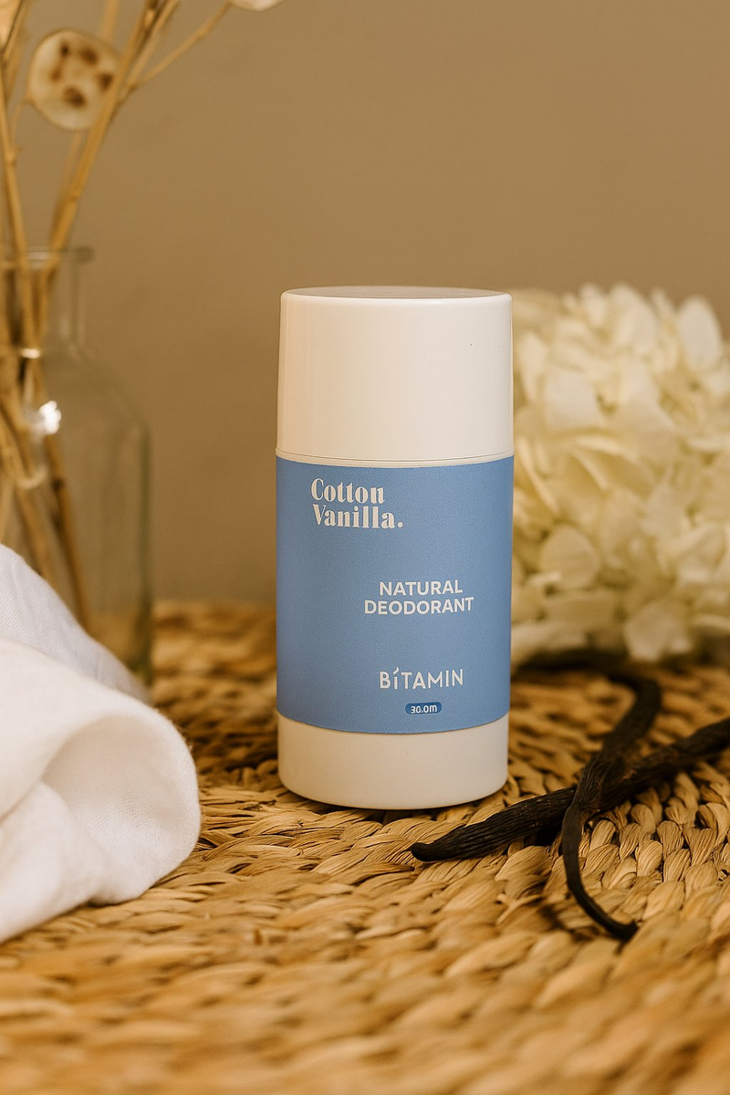 Bitamin Cotton Vanilla Natural Deodorant Roll On