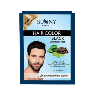 Sunny Herbals Hair Color Black - Men