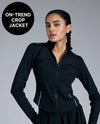 Cropped Training Jacket Black
