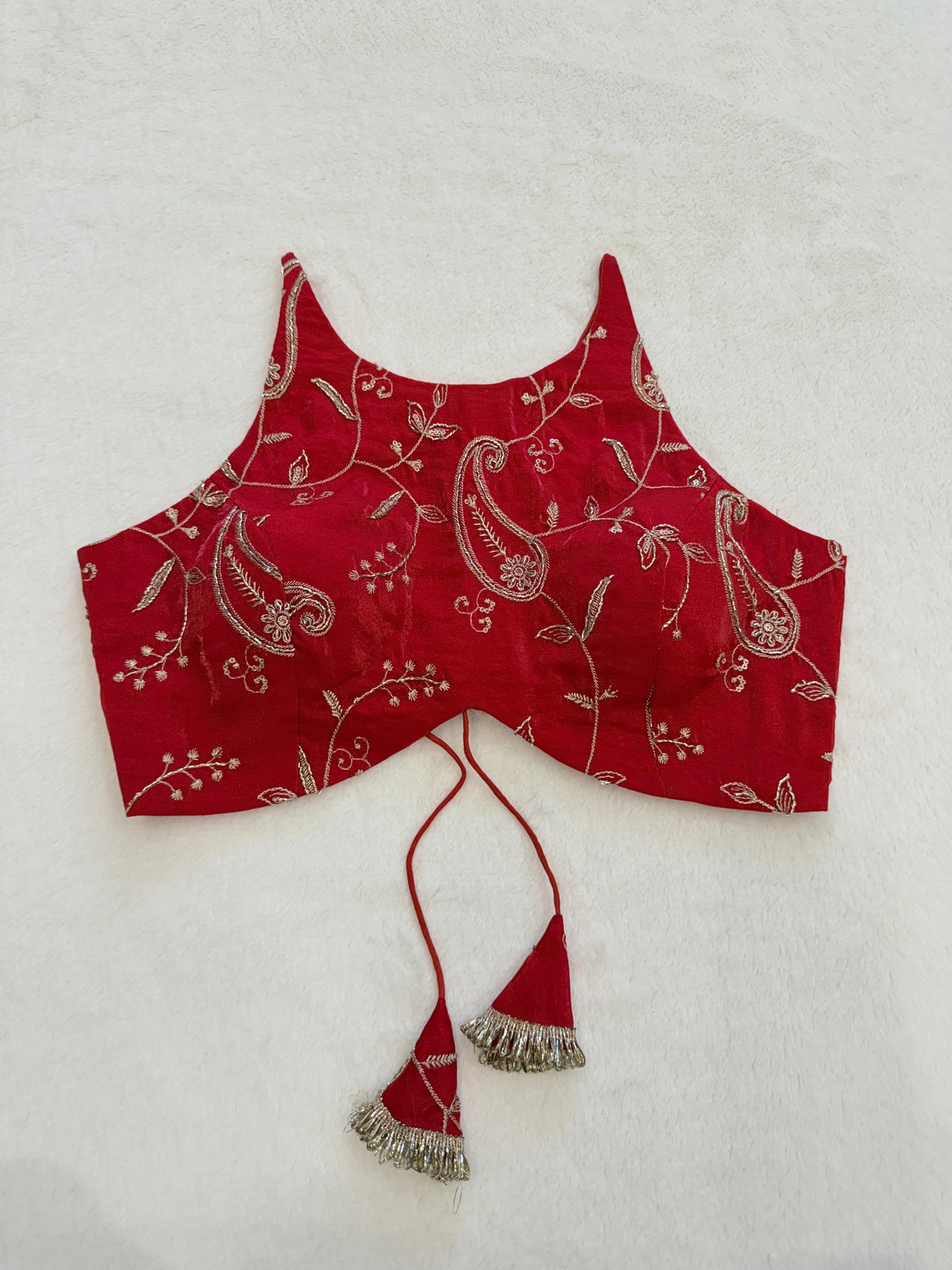 Zarina Red Blouse