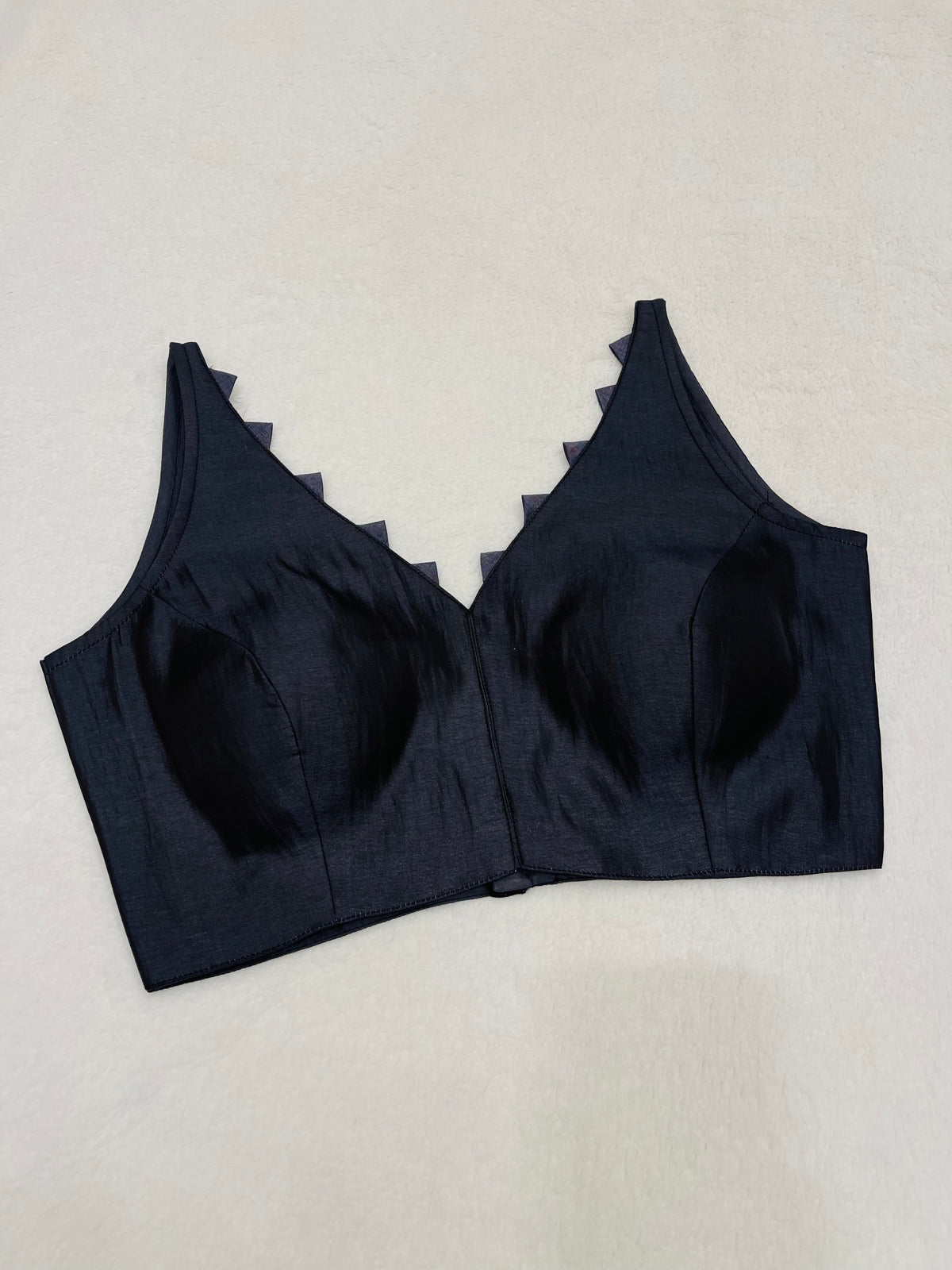Basic Grey Silk Blend Blouse