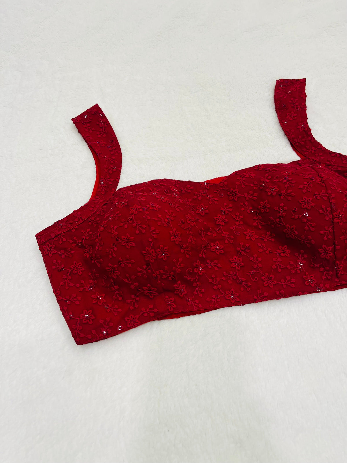 Kaveri Maroon Petal Print Blouses