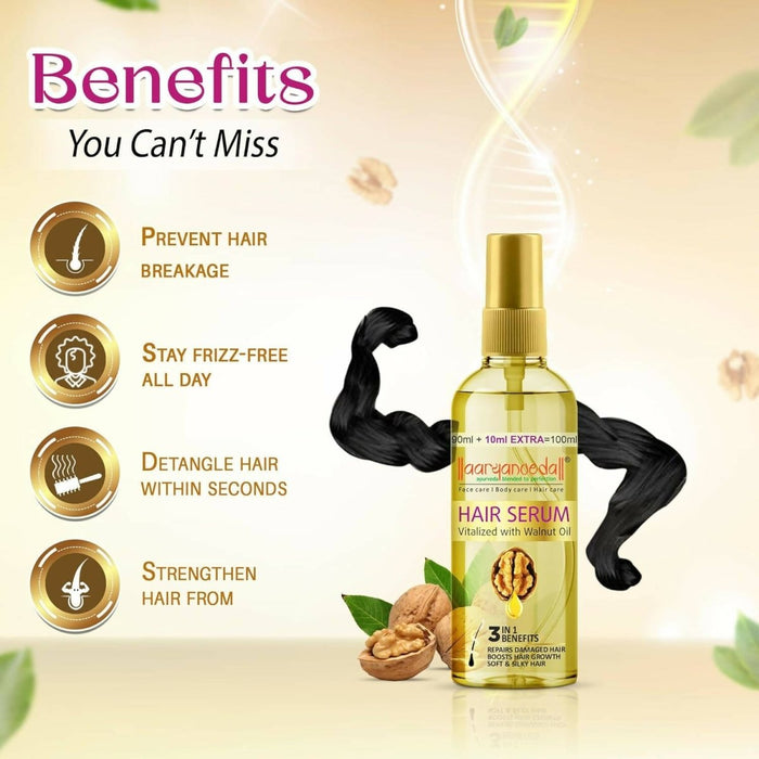 Aaryanveda Hair Serum Vitalized with Walnut Oil