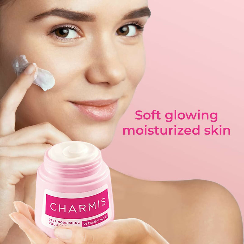 Charmis Deep Nourishing Cold Cream with Vitamin C, A and E for Glowing and Moisturized Skin