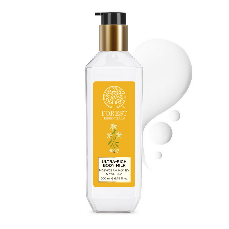 Forest Essentials Ultra Rich Body Milk Mashobra Honey & Vanilla Body Lotion