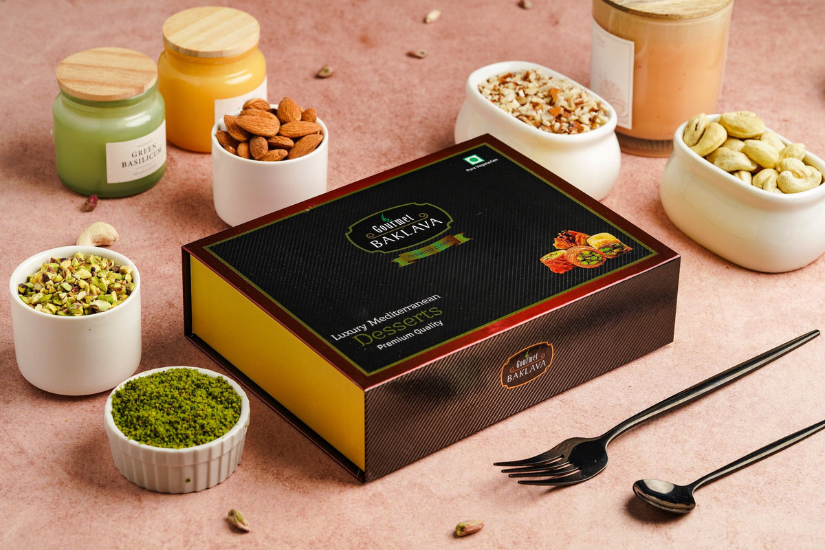 Gourmet Baklava Classic Gift Box Of Assorted Nest Baklava