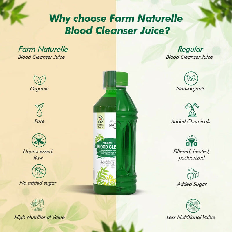 Farm Naturelle Neem Juice - Nature's Power for Detox and Skin Health