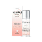 Dermafique face serum packaging on a white background