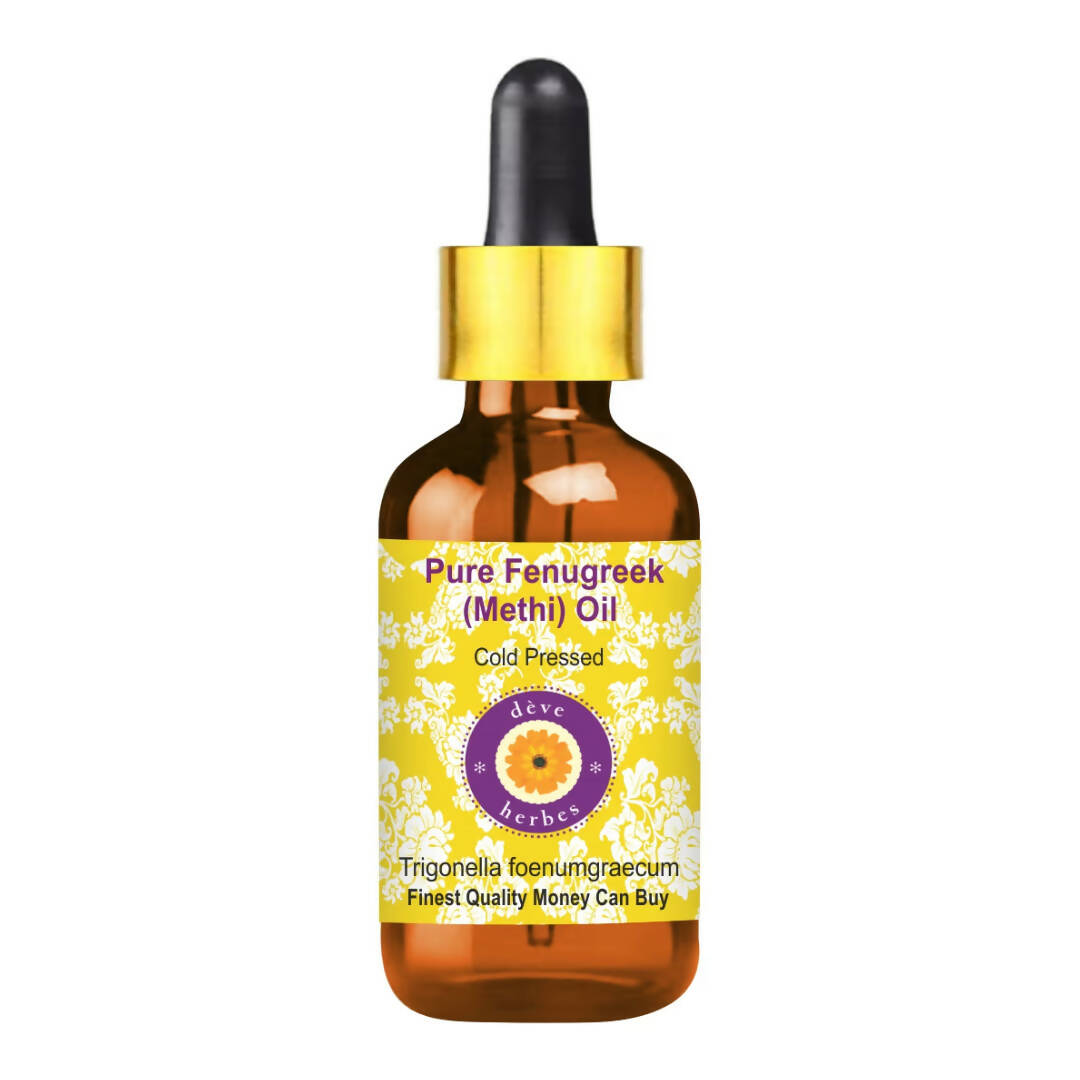 Bottle of pure spinach seed oil with a dropper on a white background