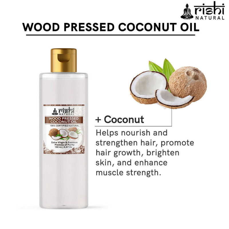 Rishi Natural Coconut Oil Wood Pressed Skin And Hair