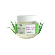 Jar of Dhathri Aloe Vera Clear Gel with a white background