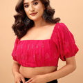 Divine Pink Miracles Ballon Blouse