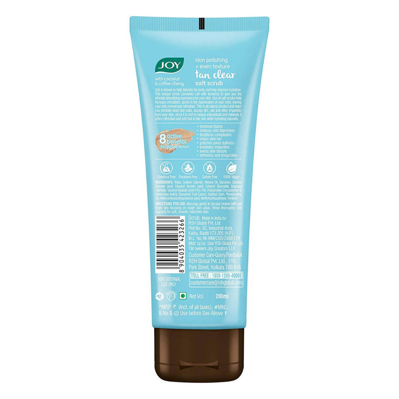 Joy Skin Polishing + Even Texture Tan Clear Salt Scrub