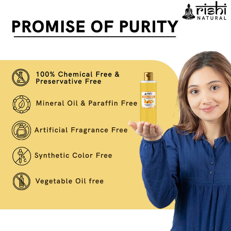 Rishi Natural Apricot Oil Wood Pressed 100% Pure