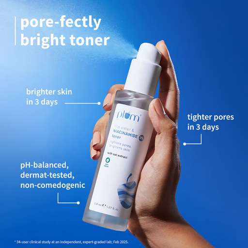 Plum CTM Combo - Saffron & Papaya Face Wash, Niacinamide Toner