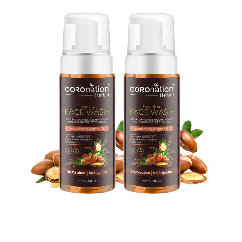 Coronation Herbal Moroccan Argan Oil Foaming Face Wash