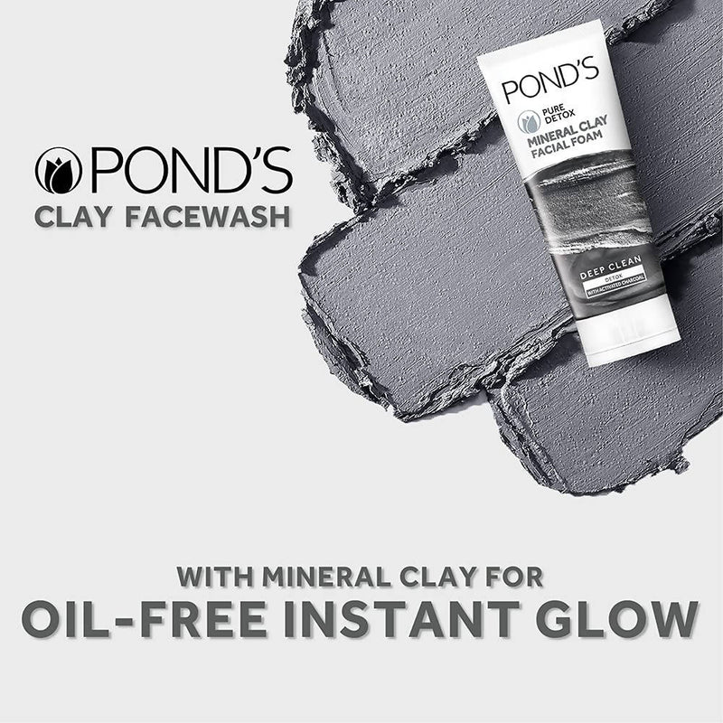 Ponds Pure Detox Mineral Clay Facial Foam