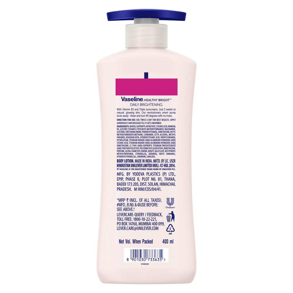 Vaseline Healthy Bright Daily Brightening Body Lotion 400 ML