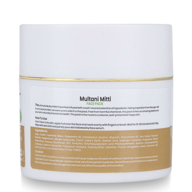 VI-JOHN Prakritik Multani Mitti Face Pack Controls Sebum Made With 100% Natural Bio Actives