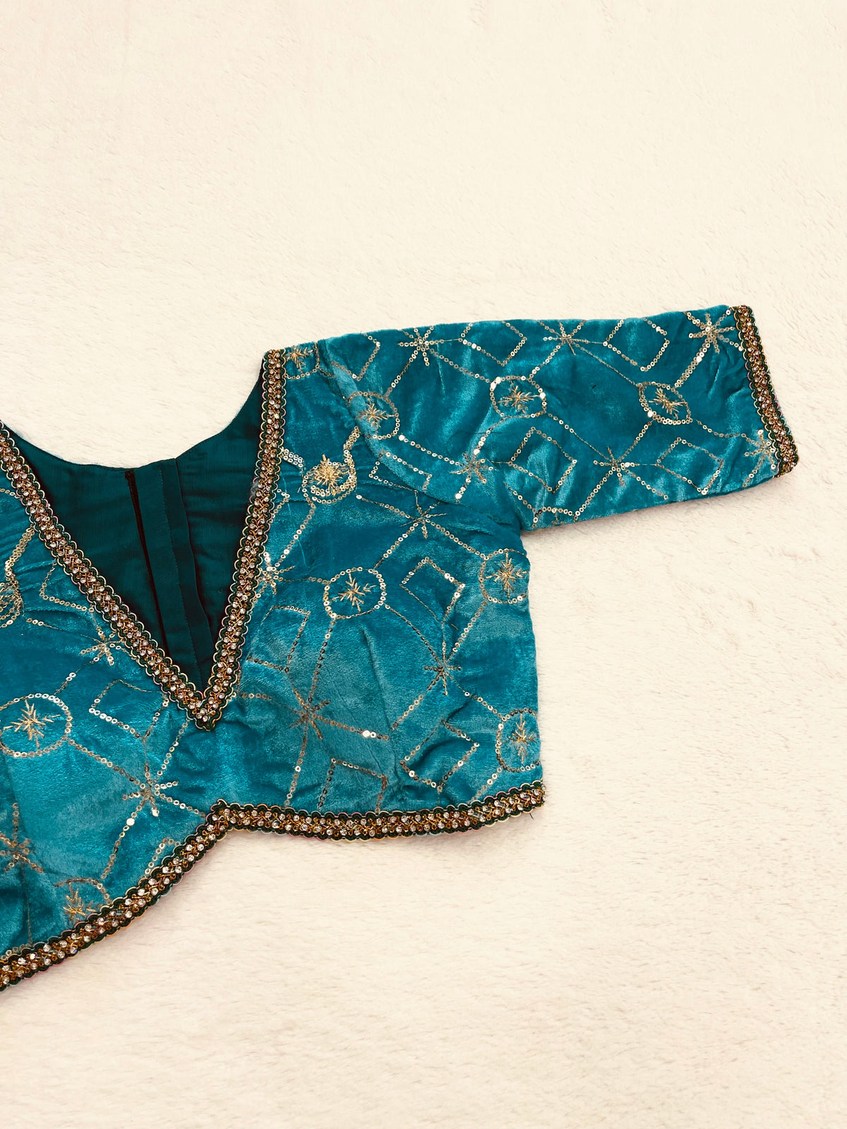 Chandrika Green Blouse