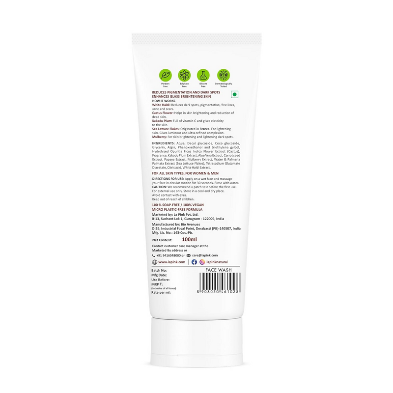 La Pink Ideal Bright White Haldi Face Wash