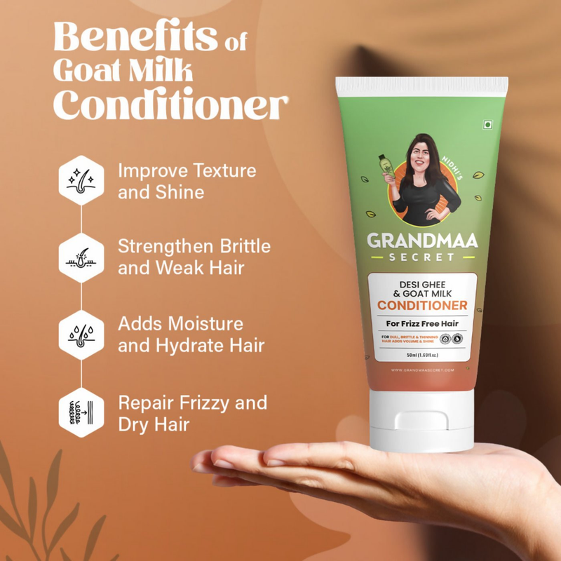 Nidhi's Grandmaa Secret Desi Ghee and Goat Milk Conditioner